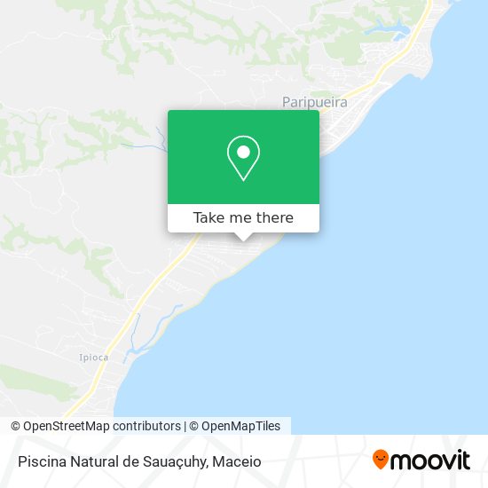 Piscina Natural de Sauaçuhy map
