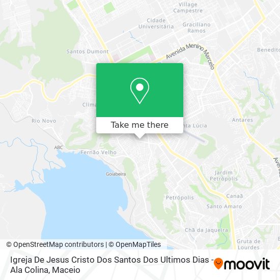 Mapa Igreja De Jesus Cristo Dos Santos Dos Ultimos Dias - Ala Colina