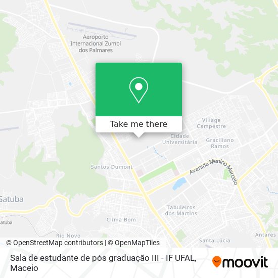 Sala de estudante de pós graduação III - IF UFAL map