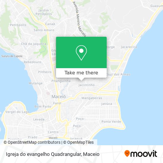 Igreja do evangelho Quadrangular map