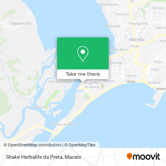 Shake Herbalife da Preta map