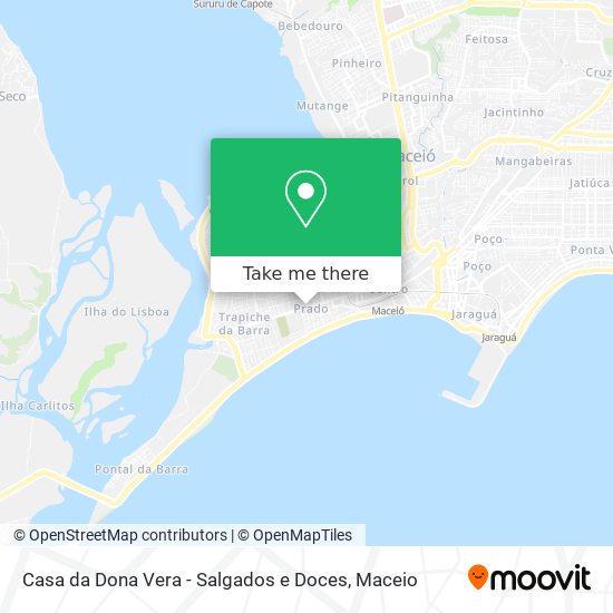 Mapa Casa da Dona Vera - Salgados e Doces