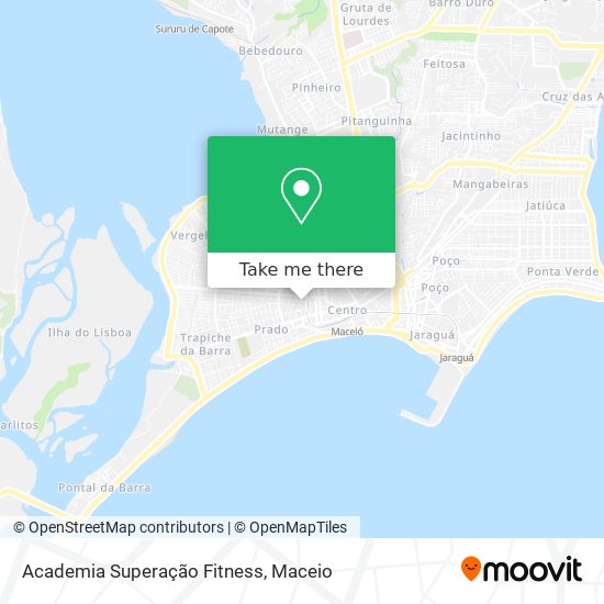 Mapa Academia Superação Fitness