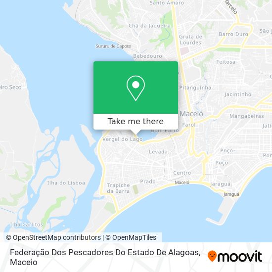 Federação Dos Pescadores Do Estado De Alagoas map