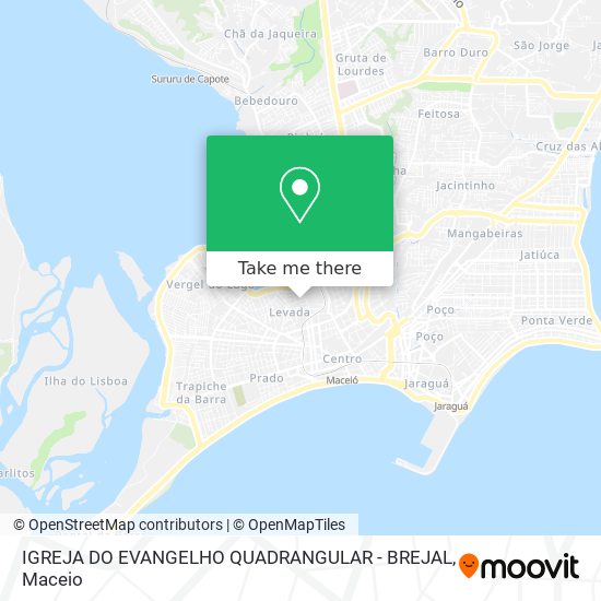 IGREJA DO EVANGELHO QUADRANGULAR - BREJAL map