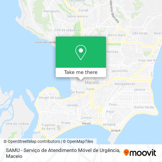 SAMU - Serviço de Atendimento Móvel de Urgência map