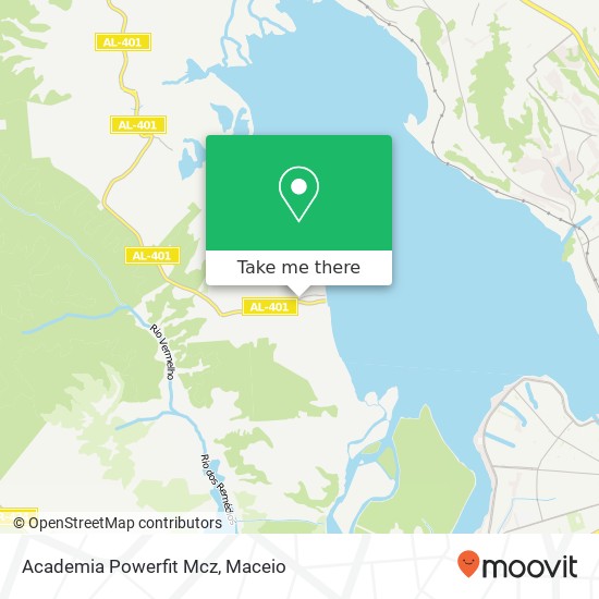 Academia Powerfit Mcz map