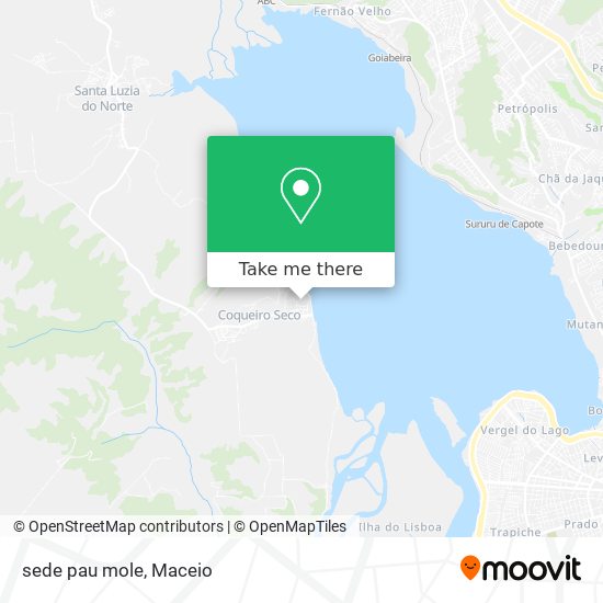 Mapa sede pau mole