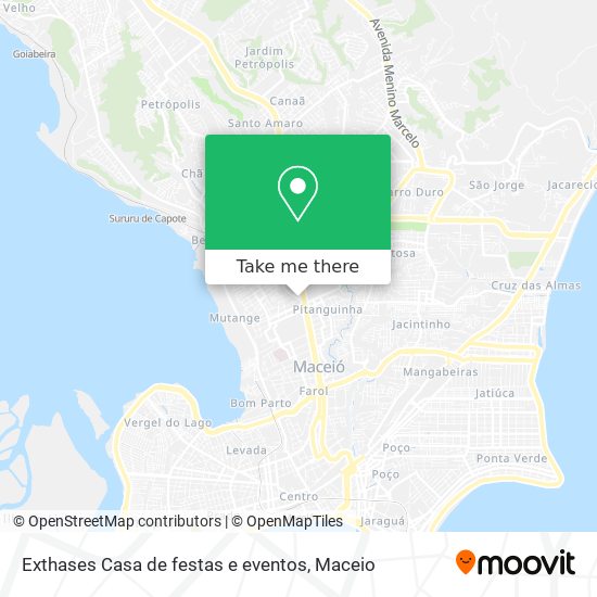 Exthases Casa de festas e eventos map