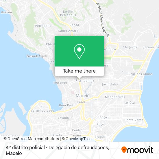 Mapa 4º distrito policial - Delegacia de defraudações