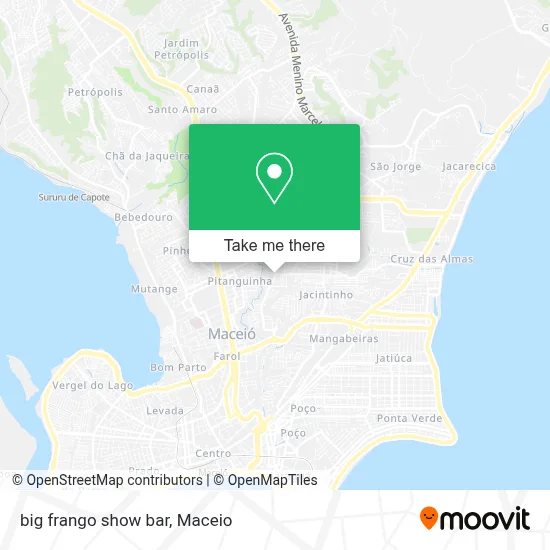 big frango show bar map