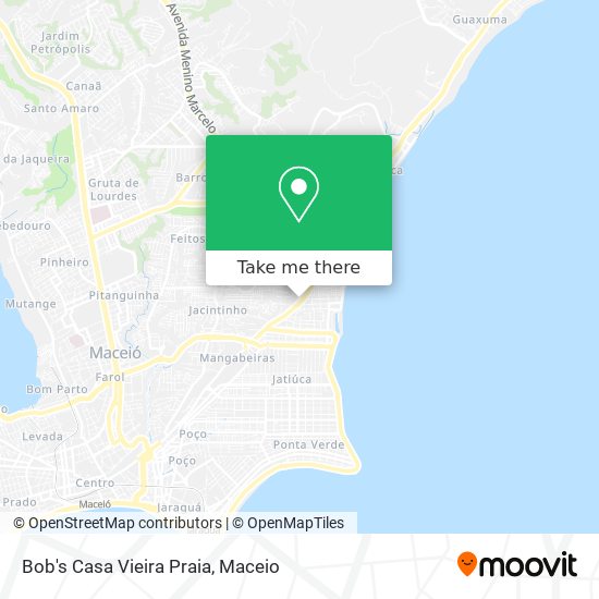 Bob's Casa Vieira Praia map