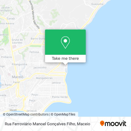 Mapa Rua Ferroviário Manoel Gonçalves Filho