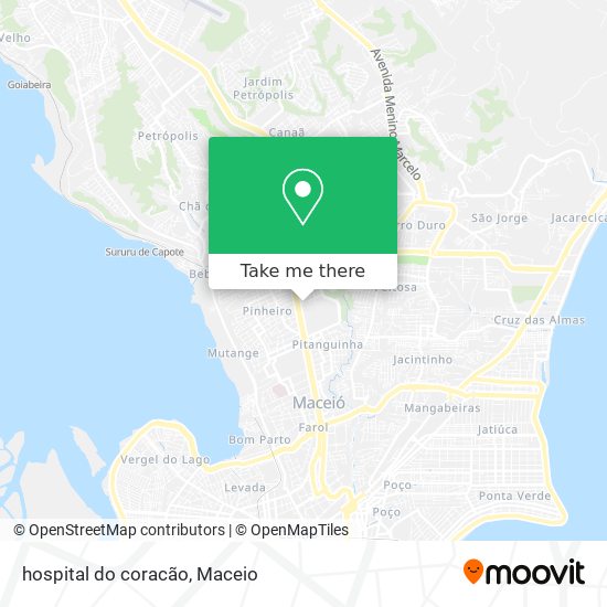 hospital do coracão map