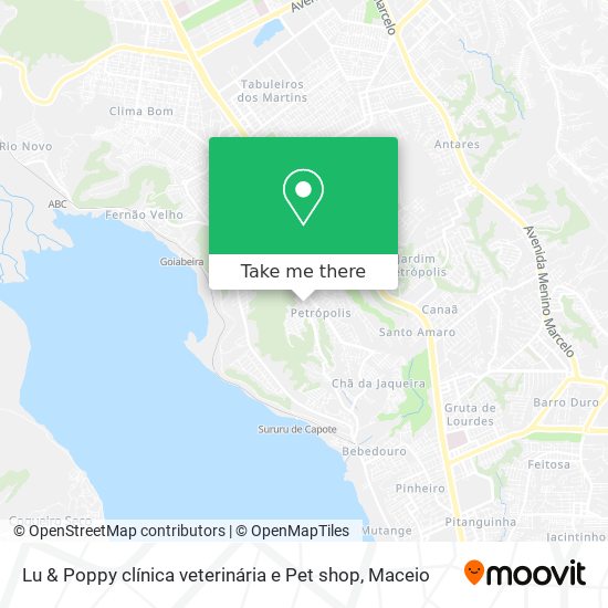 Lu & Poppy clínica veterinária e Pet shop map