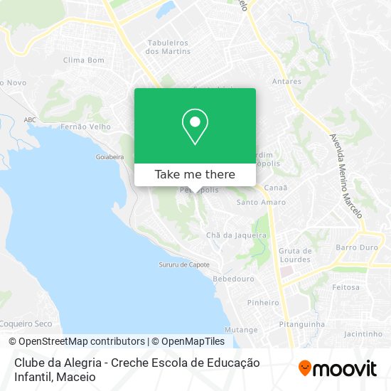 Clube da Alegria - Creche Escola de Educação Infantil map
