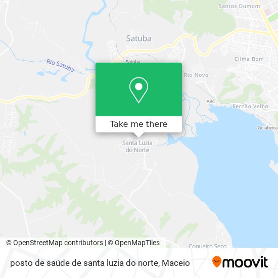 posto de saúde de santa luzia do norte map