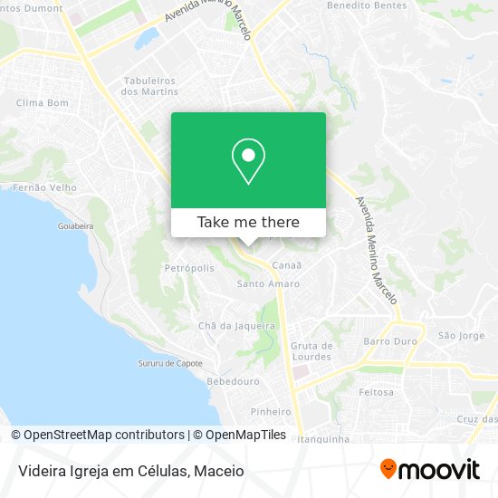 Mapa Videira Igreja em Células