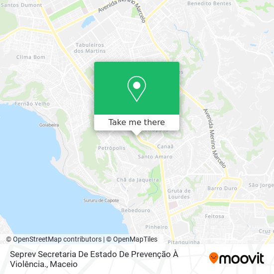Seprev Secretaria De Estado De Prevenção À Violência. map
