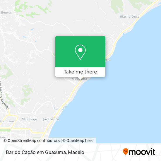 Bar do Cação em Guaxuma map