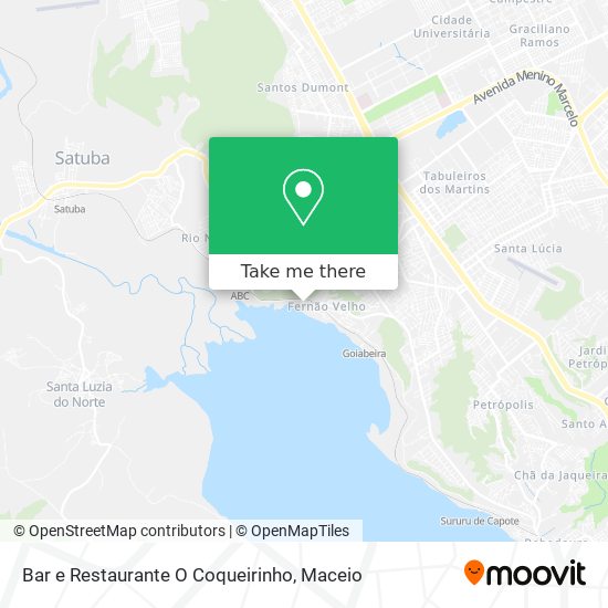 Bar e Restaurante O Coqueirinho map
