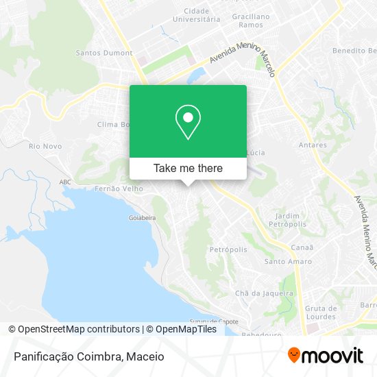 Panificação Coimbra map