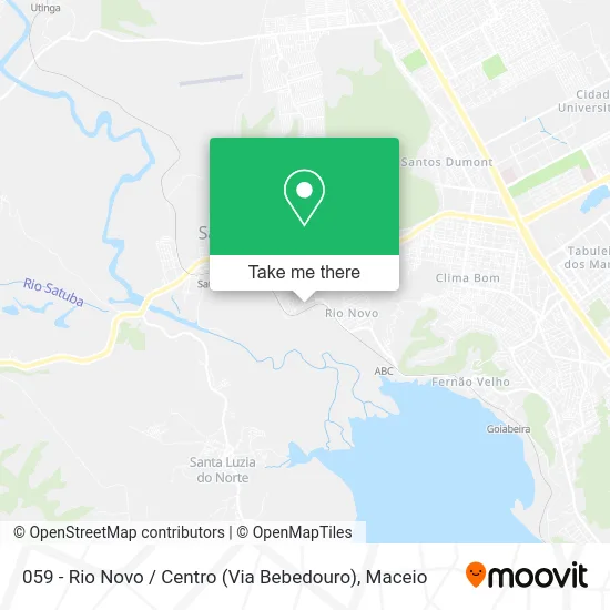 059 - Rio Novo / Centro (Via Bebedouro) map