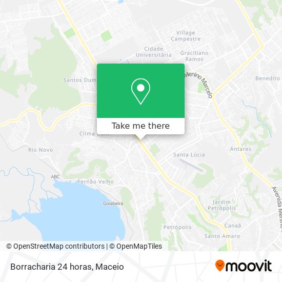Borracharia 24 horas map