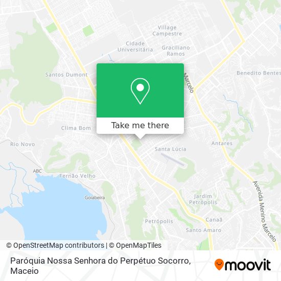 Mapa Paróquia Nossa Senhora do Perpétuo Socorro