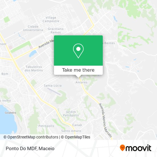 Ponto Do MDF map