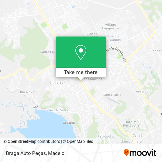 Mapa Braga Auto Peças