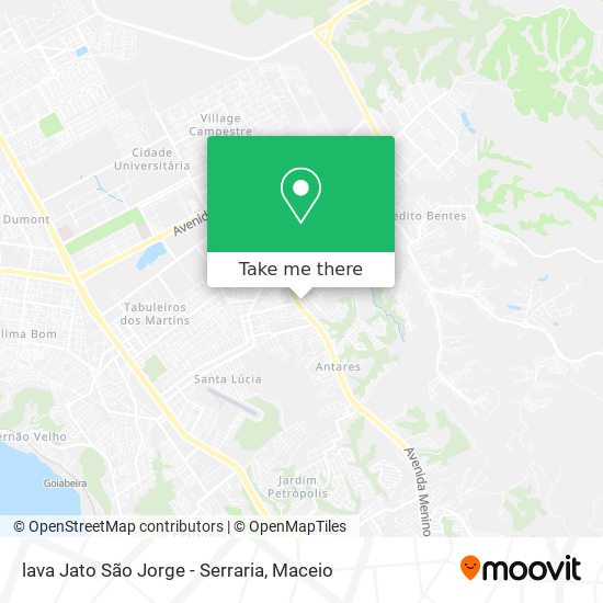 lava Jato São Jorge - Serraria map