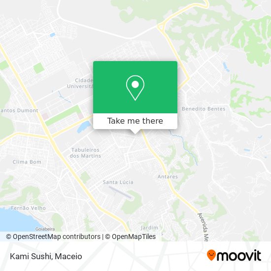 Kami Sushi map