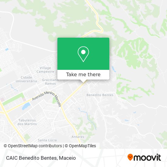 Mapa CAIC Benedito Bentes