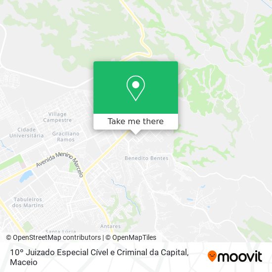 Mapa 10º Juizado Especial Cível e Criminal da Capital