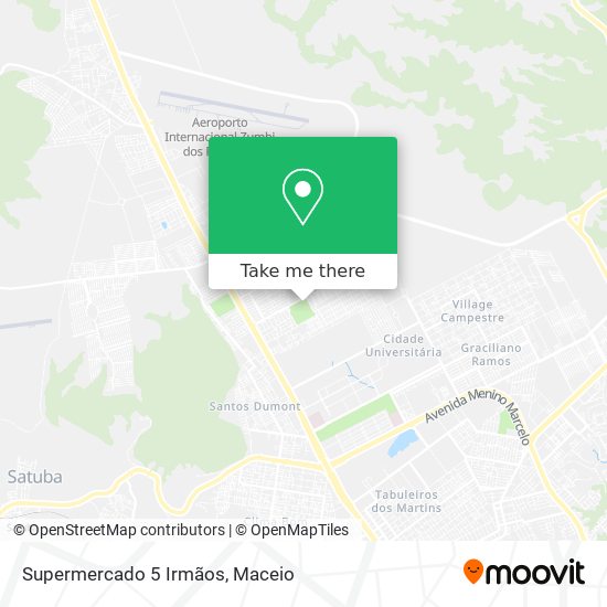 Mapa Supermercado 5 Irmãos