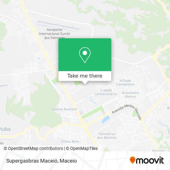 Supergasbras Maceió map