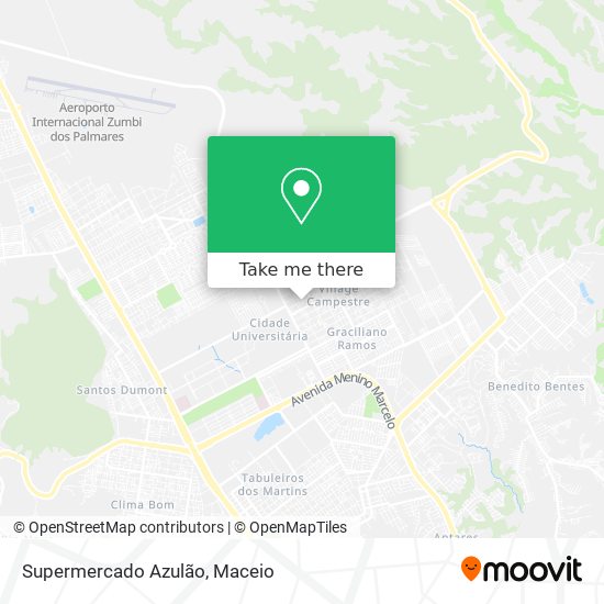 Supermercado Azulão map