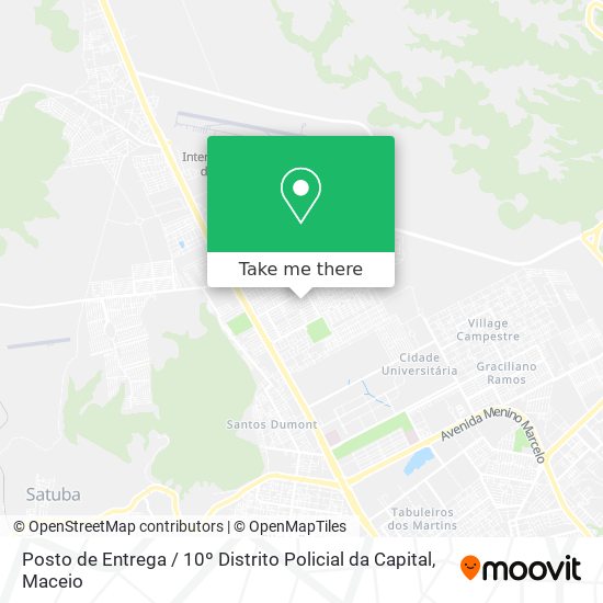 Posto de Entrega / 10º Distrito Policial da Capital map