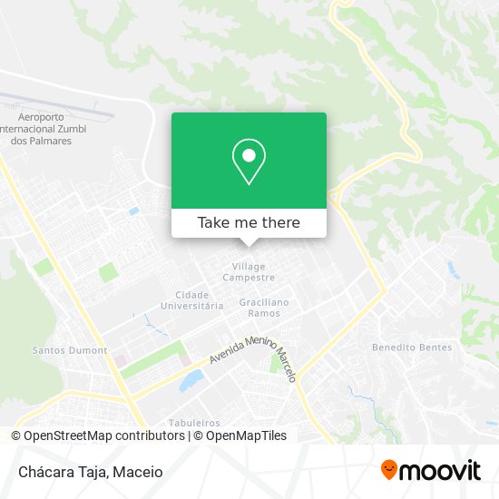 Chácara Taja map