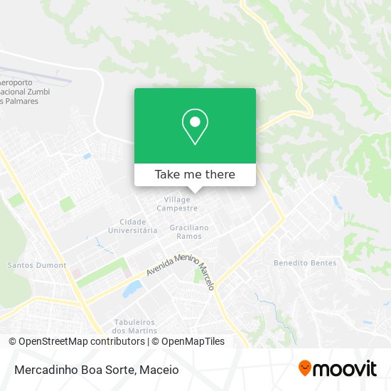 Mapa Mercadinho Boa Sorte