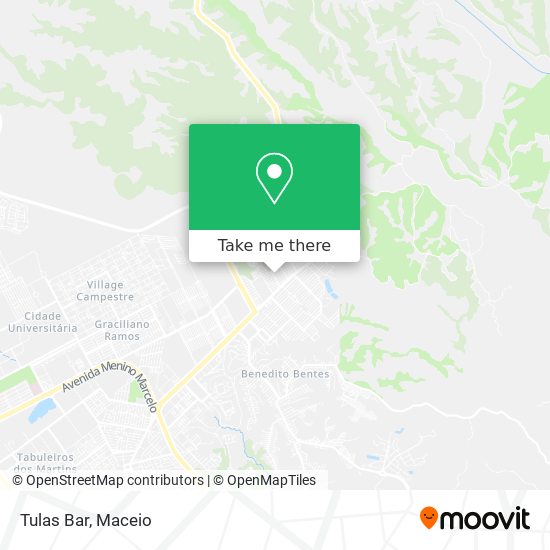 Tulas Bar map