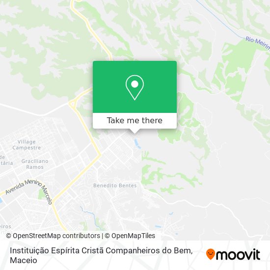 Instituição Espírita Cristã Companheiros do Bem map