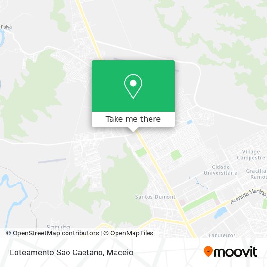 Mapa Loteamento São Caetano