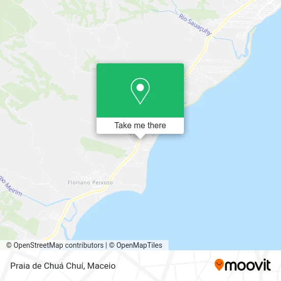 Praia de Chuá Chuí map