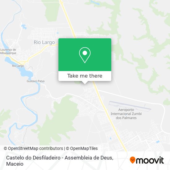 Castelo do Desfiladeiro - Assembleia de Deus map