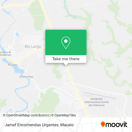 Jamef Encomendas Urgentes map