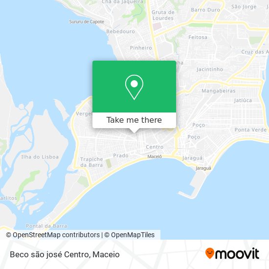 Beco são josé Centro map