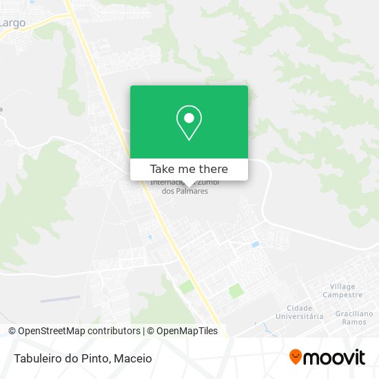 Tabuleiro do Pinto map