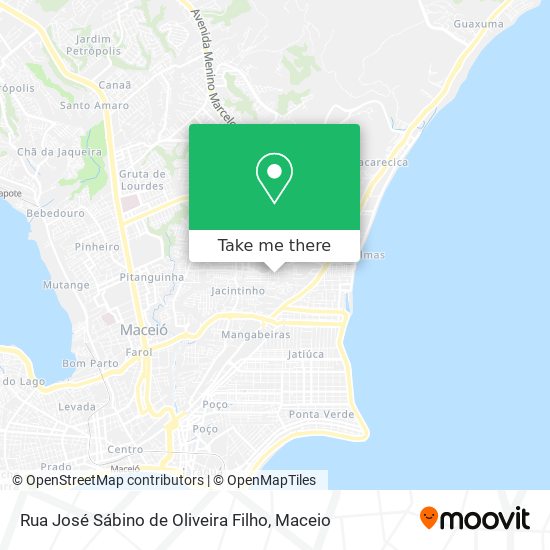 Rua José Sábino de Oliveira Filho map